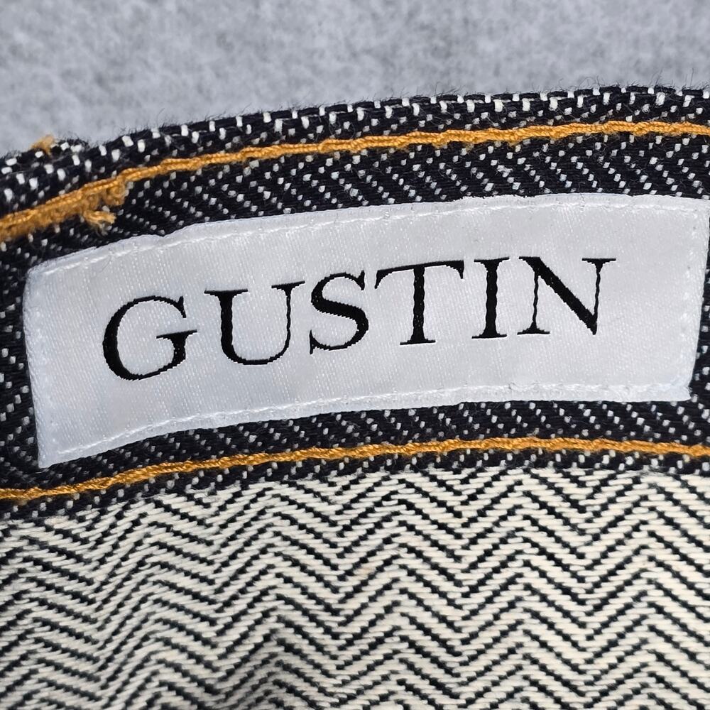 Gustin Mens 38x30 Button Fly 562 Herringbone Jeans - Picture 12 of 16